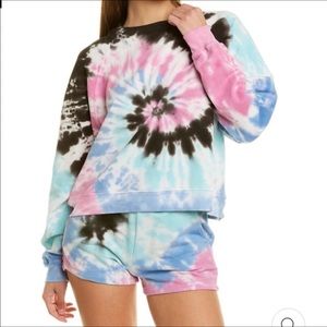 NWT electric & rose sweat set sweatshirt pants alo all access bandier